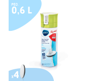 BRITA Fill & Go butelka-limonkowa 0.6l + 4 wkłady filtrujące - 1072999 - zdjęcie 6